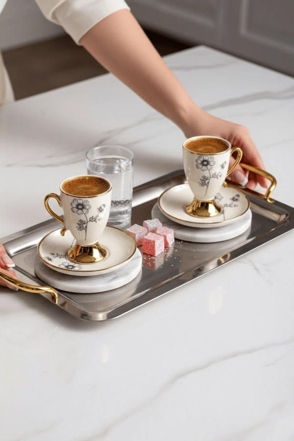 Mitra Porselen 6'lı Kahve Fincan Takımı CMR-2024256-5