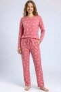 Kadın Desenli Pijama Takımı 20100-12