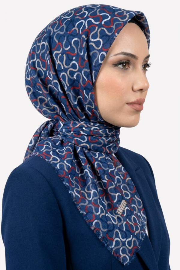 Desenli Flamlı Eşarp 6500-10