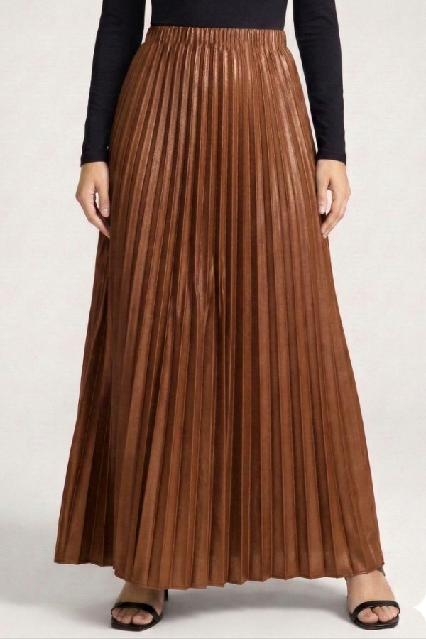 Piliseli Düz Renk Etek     2030-15