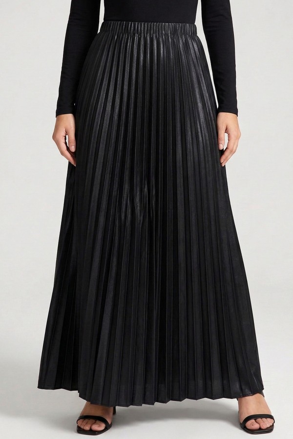 Piliseli Düz Renk Etek     2030-10