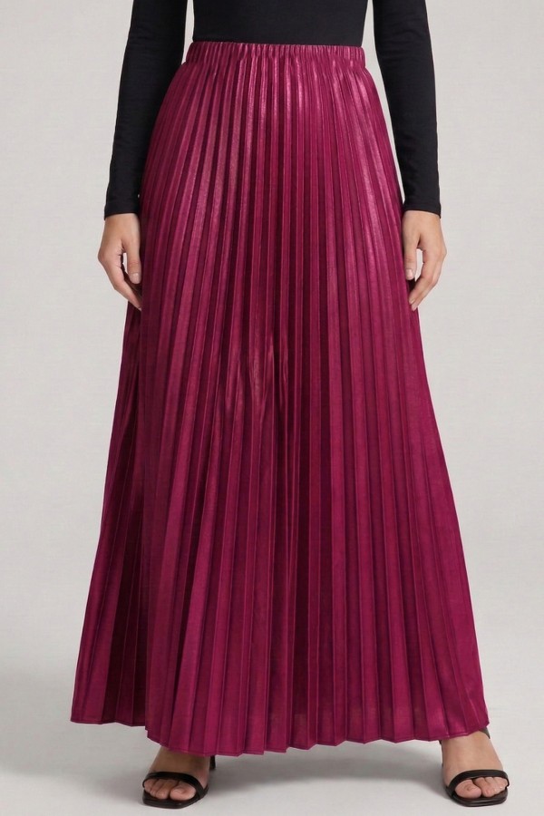 Piliseli Düz Renk Etek     2030-1