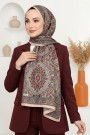 Ebruli Organik Pamuk Soft Şal 6046-16