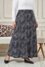 8 Parça Desenli Viskon Etek 2031-7