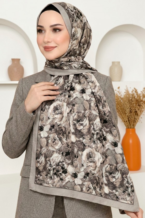 Desenli Soft Şal 6047-6