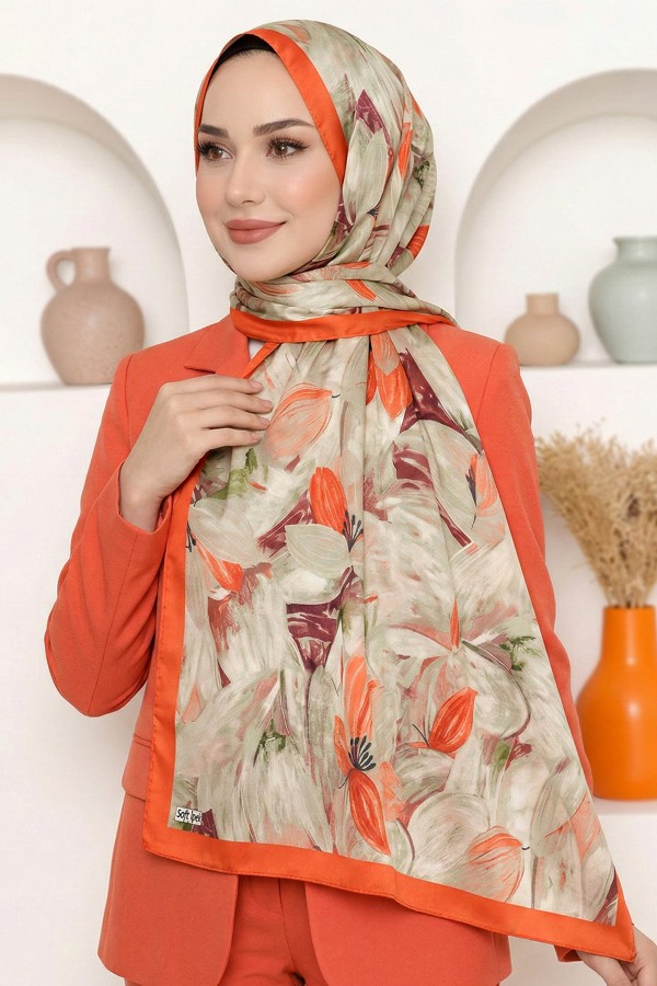 Desenli Soft Şal 6049-9