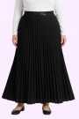 Kadın Kemerli Pliseli Etek 2032-5