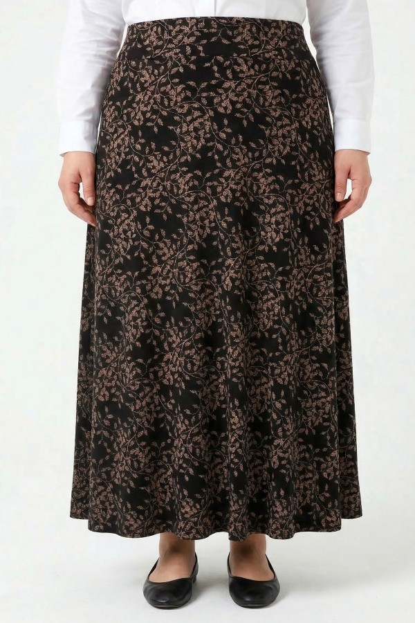 Desenli Viskon Etek 2045-14