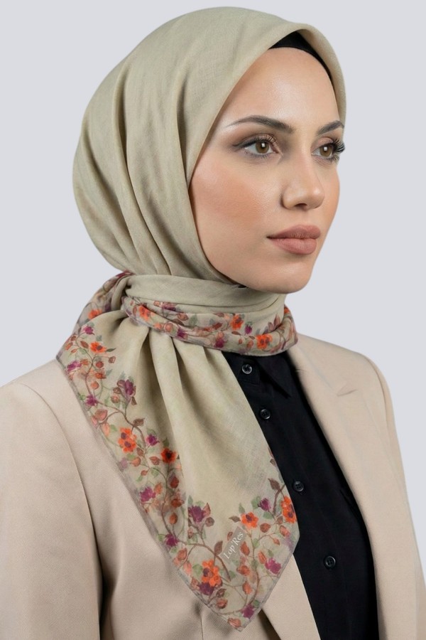 Lop'Res Organik Pamuk Soft Eşarp 6214-7