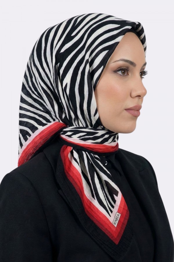 Desenli Mio Caz Eşarp 6301-17