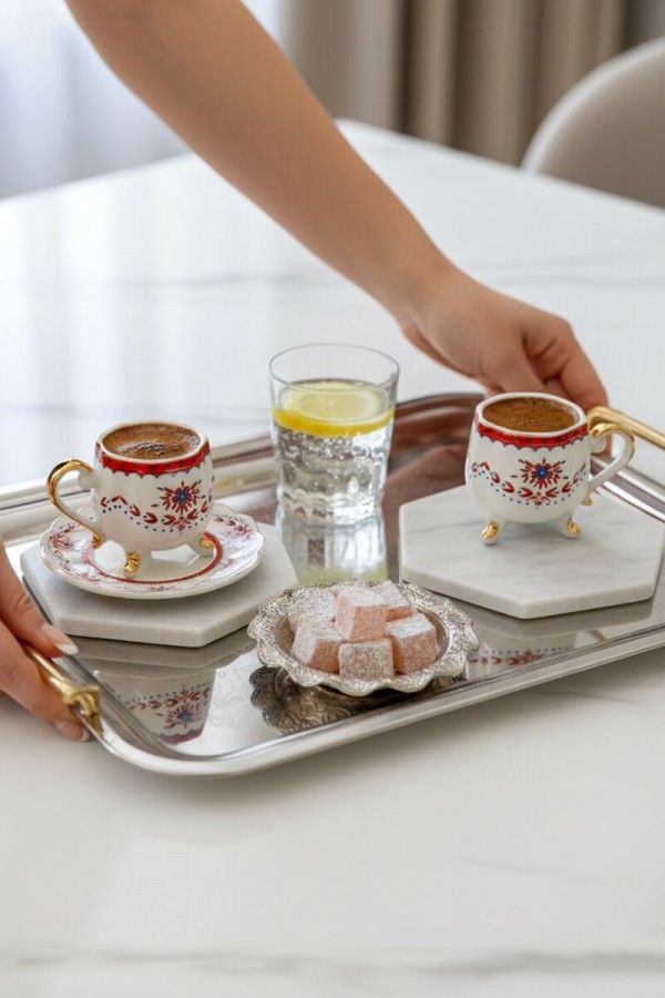 Mitra Porselen 6'lı Kahve Fincan Takımı CMR-2024322-4