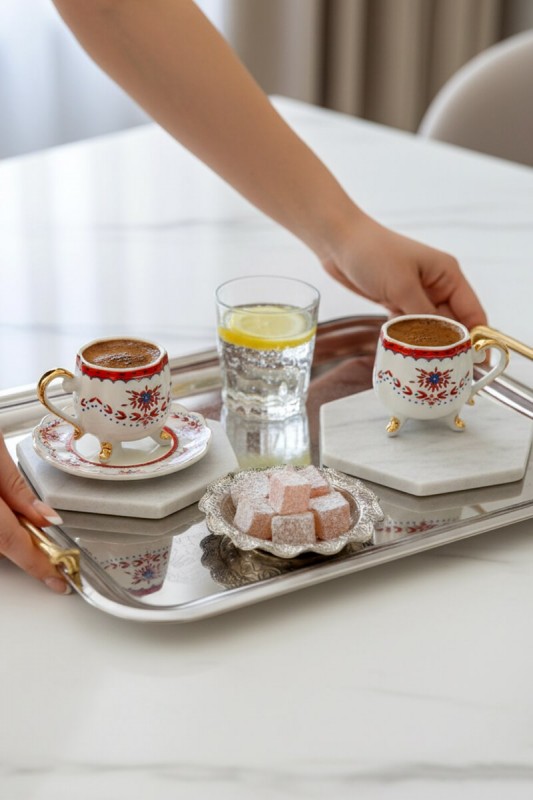 Mitra Porselen 6'lı Kahve Fincan Takımı CMR-2024322-4