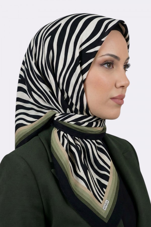 Desenli Mio Caz Eşarp 6301-10