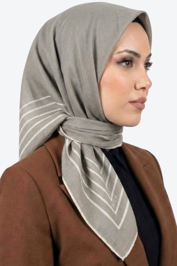 Zer Organik Pamuk Soft Eşarp 6223-4