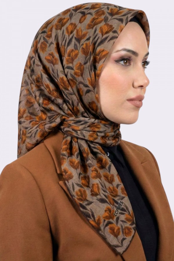 Lop'Res Organik Pamuk Soft Eşarp 6224-9