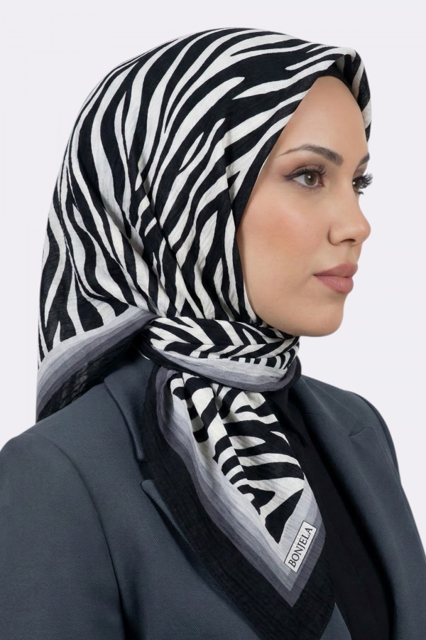 Desenli Mio Caz Eşarp 6301-7