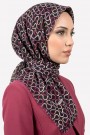 Desenli Flamlı Eşarp 6500-2