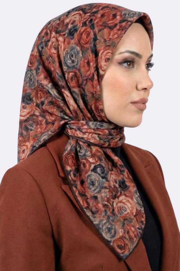 Lop'Res Organik Pamuk Soft Eşarp 6238-2