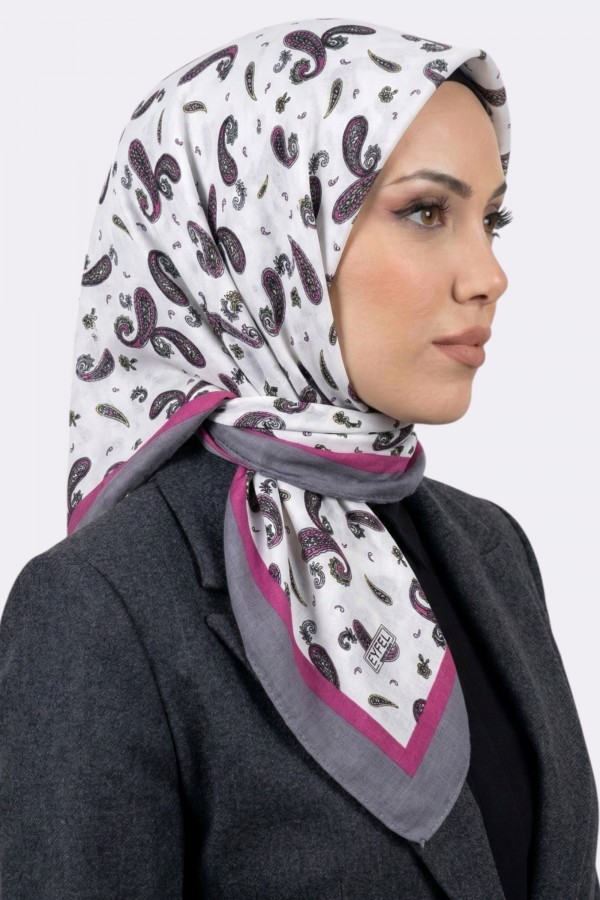 Desenli Mio Caz Eşarp 6304-19