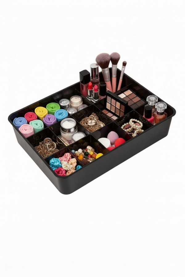 Timex Kapaklı 15 Bölmeli Organizer Siyah