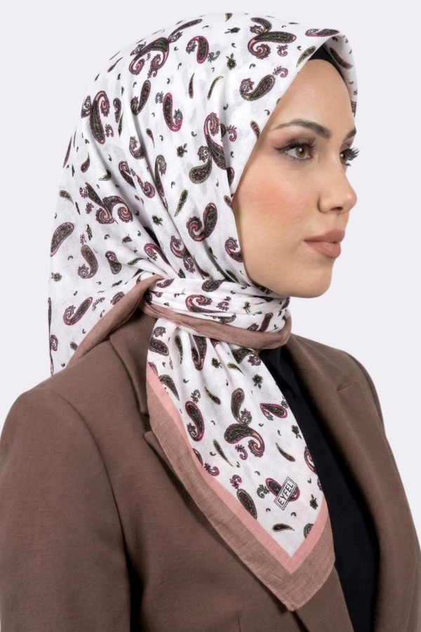Desenli Mio Caz Eşarp 6304-9