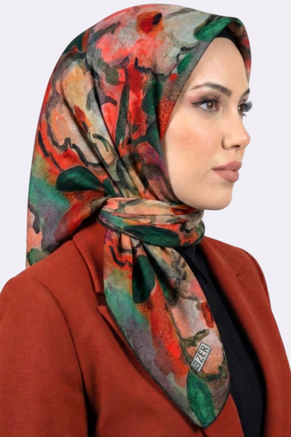 Zer Organik Pamuk Soft Eşarp 6245-6