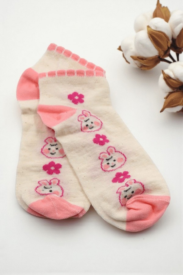 Vakre Socks Bayan Patik Çorap (36-40) 9001-4