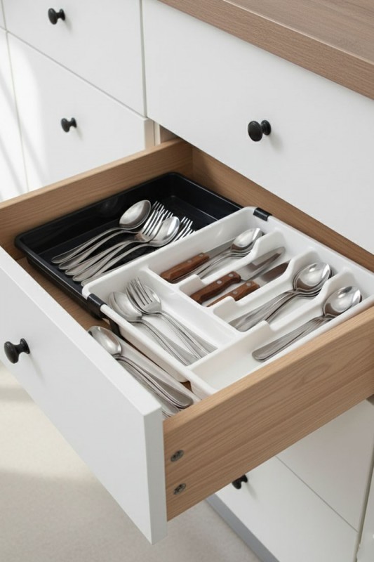 Ayarlanabilir Çekmece İçi Kaşıklık Organizeri