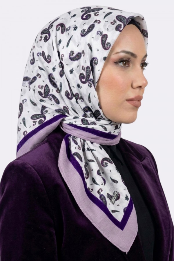 Desenli Mio Caz Eşarp 6304-4
