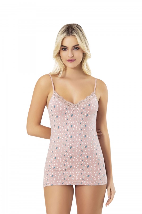 Kota 6134 Baskılı İp Askılı Bayan Atlet 8619-2