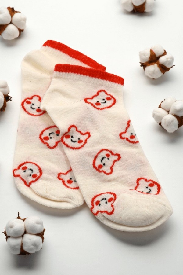 Vakre Socks Bayan Patik Çorap (36-40) 9002-4