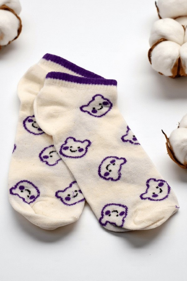 Vakre Socks Bayan Patik Çorap (36-40) 9002-3