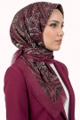 Desenli Flamlı Eşarp 6520-2