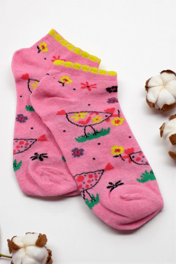 Vakre Socks Bayan Patik Çorap (36-40) 9004-3