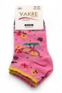 Vakre Socks Bayan Patik Çorap (36-40) 9004-3