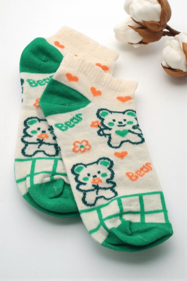 Vakre Socks Bayan Patik Çorap (36-40) 9005-1