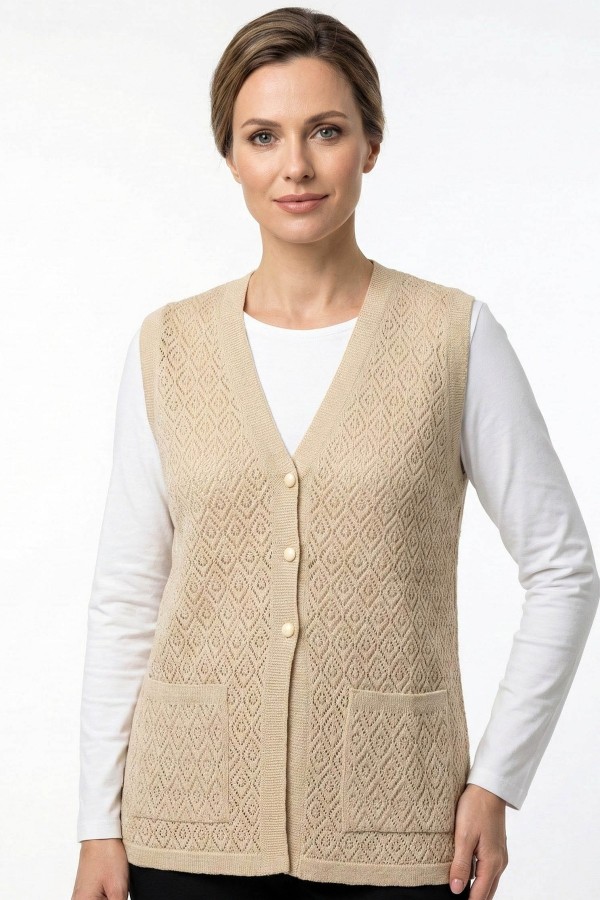 Triko Örme Yelek 5031-2