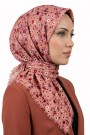 Desenli Flamlı Eşarp 6502-14