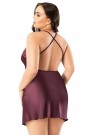 Miss Laris 4035 Battal Saten Gecelik 4019-2