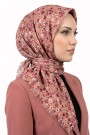 Desenli Flamlı Eşarp 6502-12