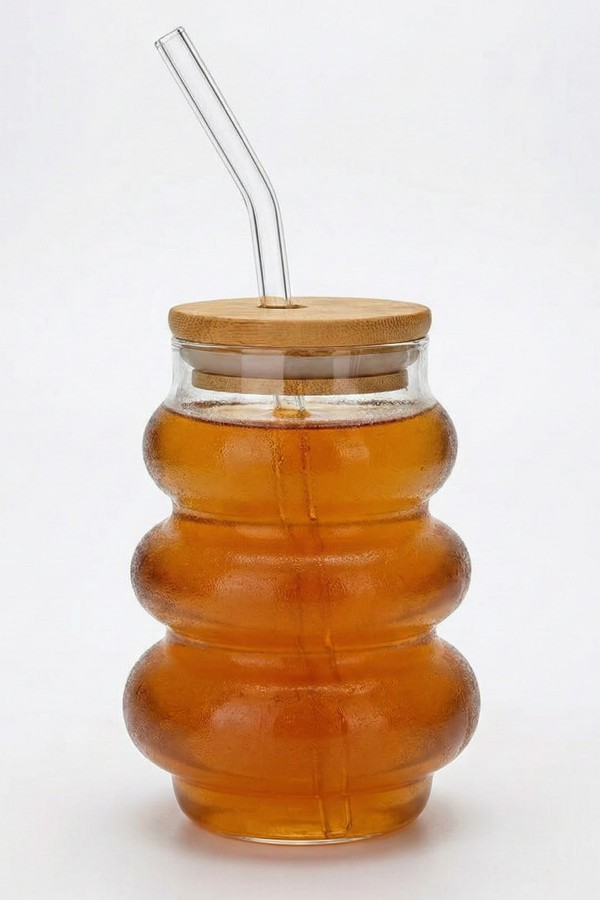 Carino Verona Bambu Kapak Pipetli Bardak