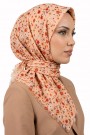 Desenli Flamlı Eşarp  6502-11
