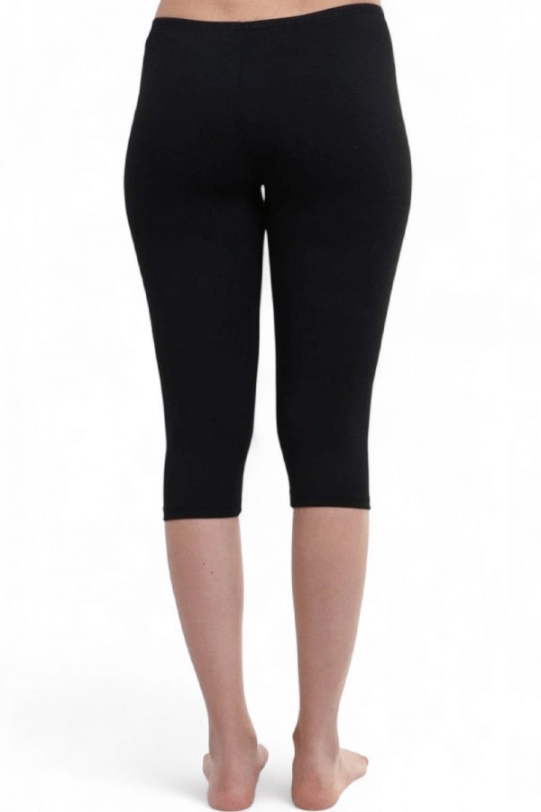 Sahra 5065 Bayan Kısa Düz Tayt 8604-3