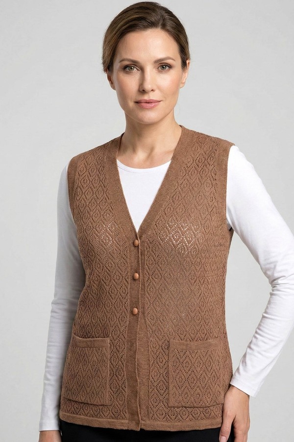 Triko Örme Yelek 5031-5