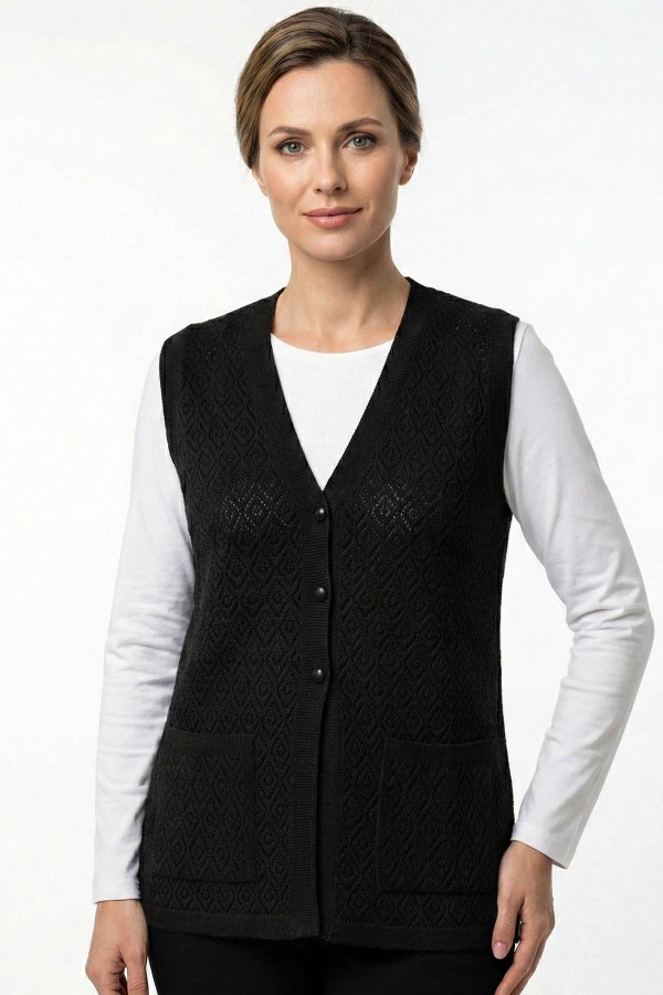 Triko Örme Yelek 5031-1